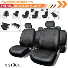 9x Sitzbezüge Auto Leder