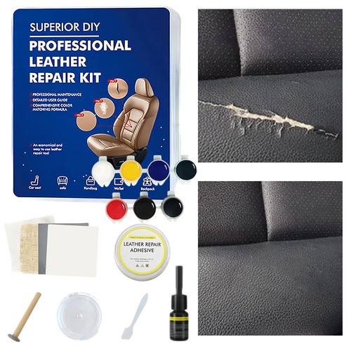 Farben leder reparatur set - 7-farben,